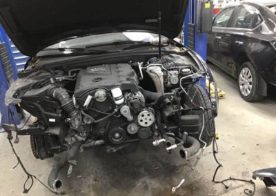 Audi A5 during collision repair Seatac